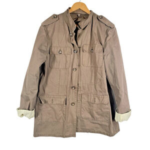 Banana Republic Utility Military Jacket Size Medium Mens Y2K Preppy Garment Dye